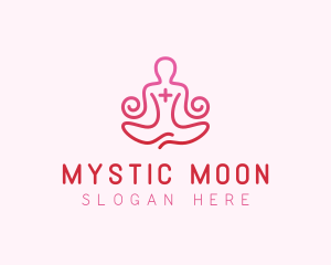 Yoga Meditation Wellness logo design