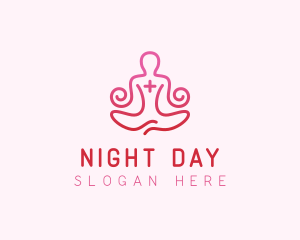 Yoga Meditation Wellness logo design