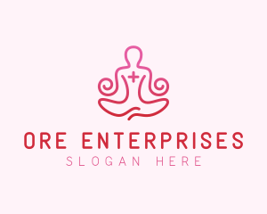 Yoga Meditation Wellness logo design