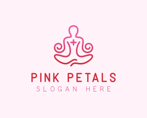 Yoga Meditation Wellness logo design