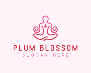 Yoga Meditation Wellness logo design