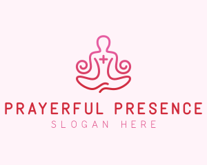 Yoga Meditation Wellness logo design