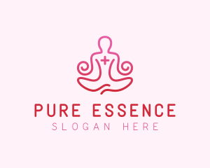 Yoga Meditation Wellness logo design