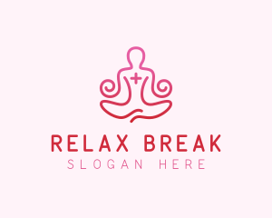 Yoga Meditation Wellness logo design