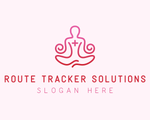 Yoga Meditation Wellness logo design