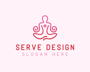 Yoga Meditation Wellness logo design