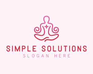 Yoga Meditation Wellness logo design