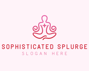 Yoga Meditation Wellness logo design