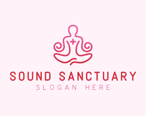 Yoga Meditation Wellness logo design