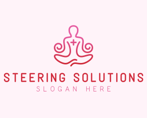 Yoga Meditation Wellness logo design