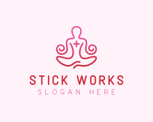 Yoga Meditation Wellness logo design