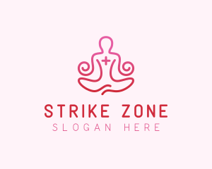 Yoga Meditation Wellness logo design