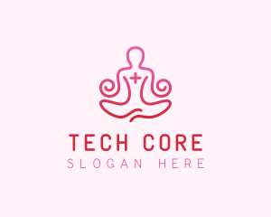 Yoga Meditation Wellness logo design