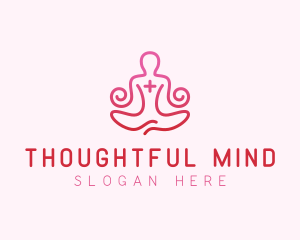 Yoga Meditation Wellness logo design