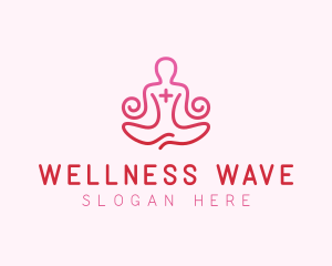 Yoga Meditation Wellness logo design