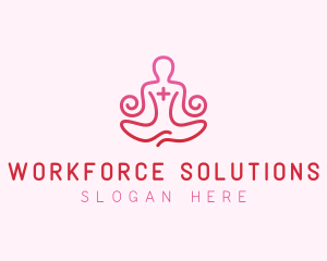 Yoga Meditation Wellness logo design