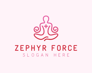 Yoga Meditation Wellness logo design