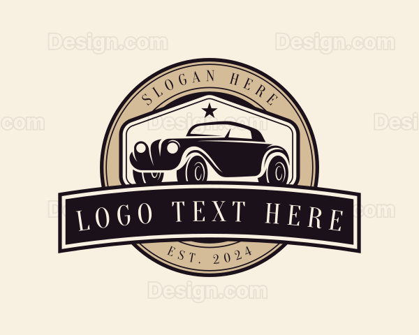 Retro Car Automotive Logo