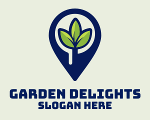 Plant Location Pin logo design