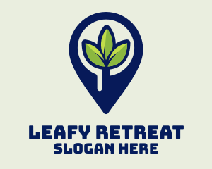 Plant Location Pin logo design