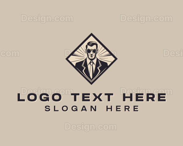 Formal Suit Gentleman Logo