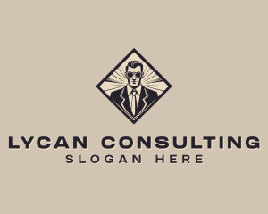 Formal Suit Gentleman logo design