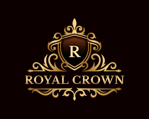 Premium Shield Crown logo design