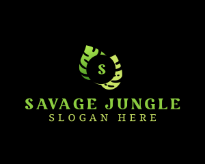 Tropical Jungle Leaves logo design