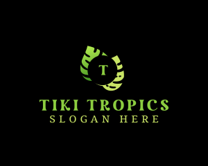 Tropical Jungle Leaves logo design