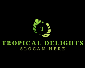 Tropical Jungle Leaves logo design