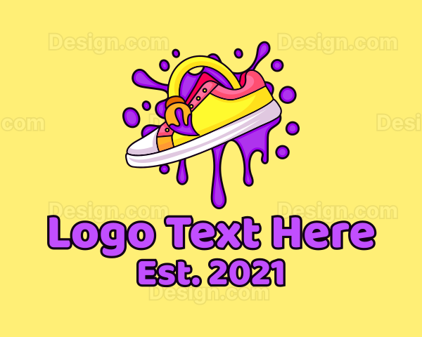 Artistic Shoe Design Logo