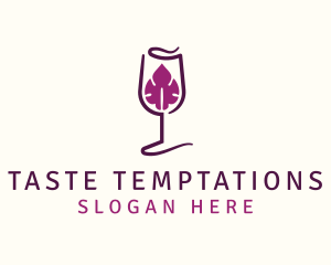 Wine Leaf Liquor logo design