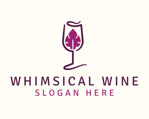 Wine Leaf Liquor logo design