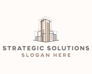 Architecture Building Contractor logo design