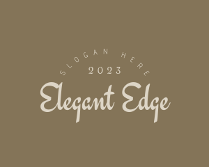 Elegant Cursive Company logo design
