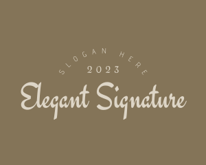 Elegant Cursive Company logo design