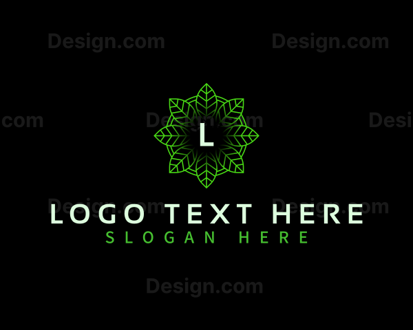 Organic Leaf Pattern Logo