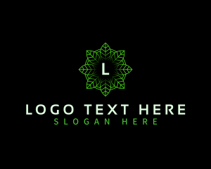 Organic Leaf Pattern Logo