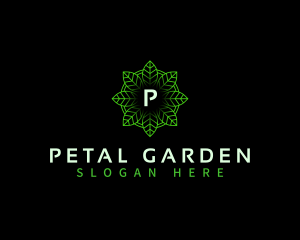 Organic Leaf Pattern logo design