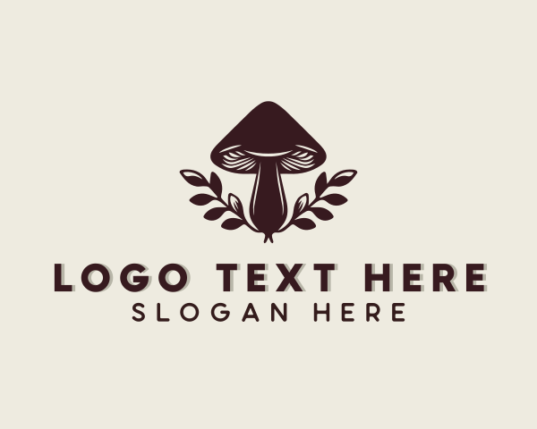 Organic Garden Mushroom logo