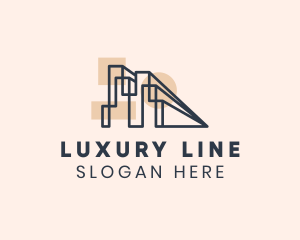 Minimalist Building Line logo design