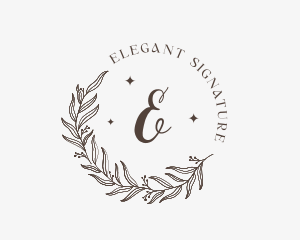 Elegant Floral Boutique logo design