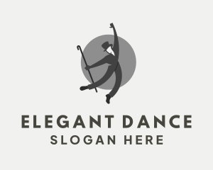 Gray Gentleman Dancer logo design