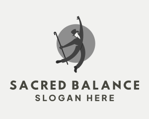 Gray Gentleman Dancer logo design