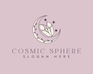 Cosmic Moon Gem logo design