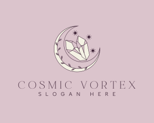 Cosmic Moon Gem logo design