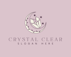 Cosmic Moon Gem logo design