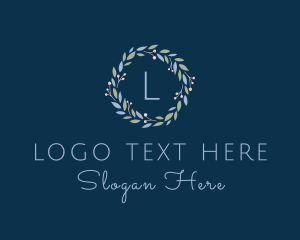 Ornamental Flower Wreath logo