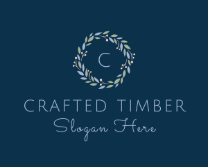 Ornamental Flower Wreath logo design