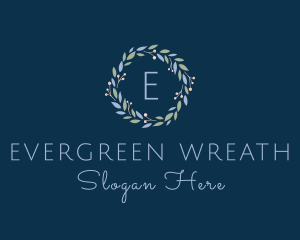 Ornamental Flower Wreath logo design